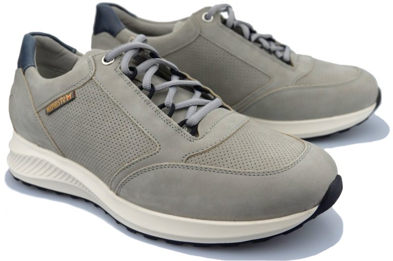 Mephisto DOYLE Heren sneaker - Leder mix - Grijs